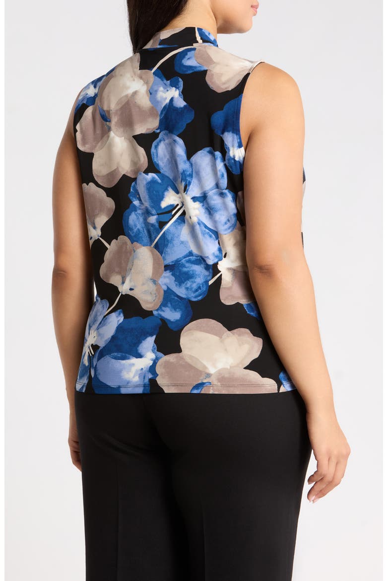 Faux Wrap Top, Alternate, color, DUTCH BLUE MULTI