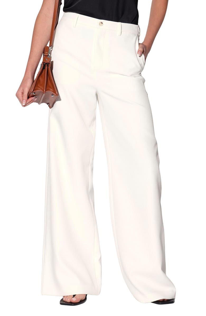 Walter Baker Pascal Wide Leg Pants, Main, color, White