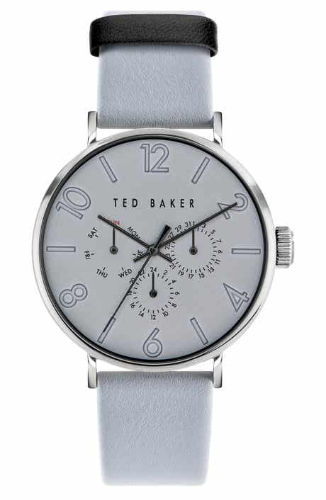 Ted Baker Phylipa Gents Multifunction Leather Strap Watch, 41mm