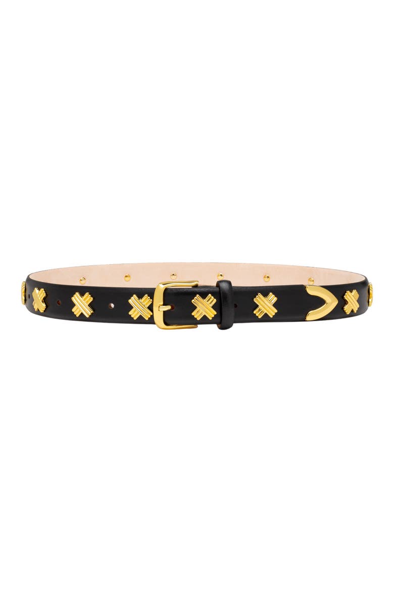 X-Stud Belt, Main, color, BLACK/ GOLD