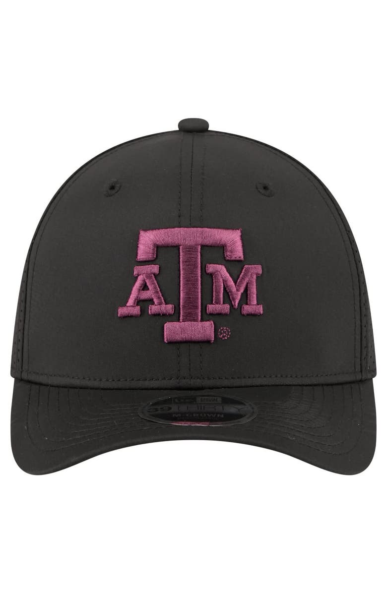 New Era Men's New Era Black Texas A&M Aggies 39THIRTY M-Crown Flex Fit Hat, Alternate, color, Black