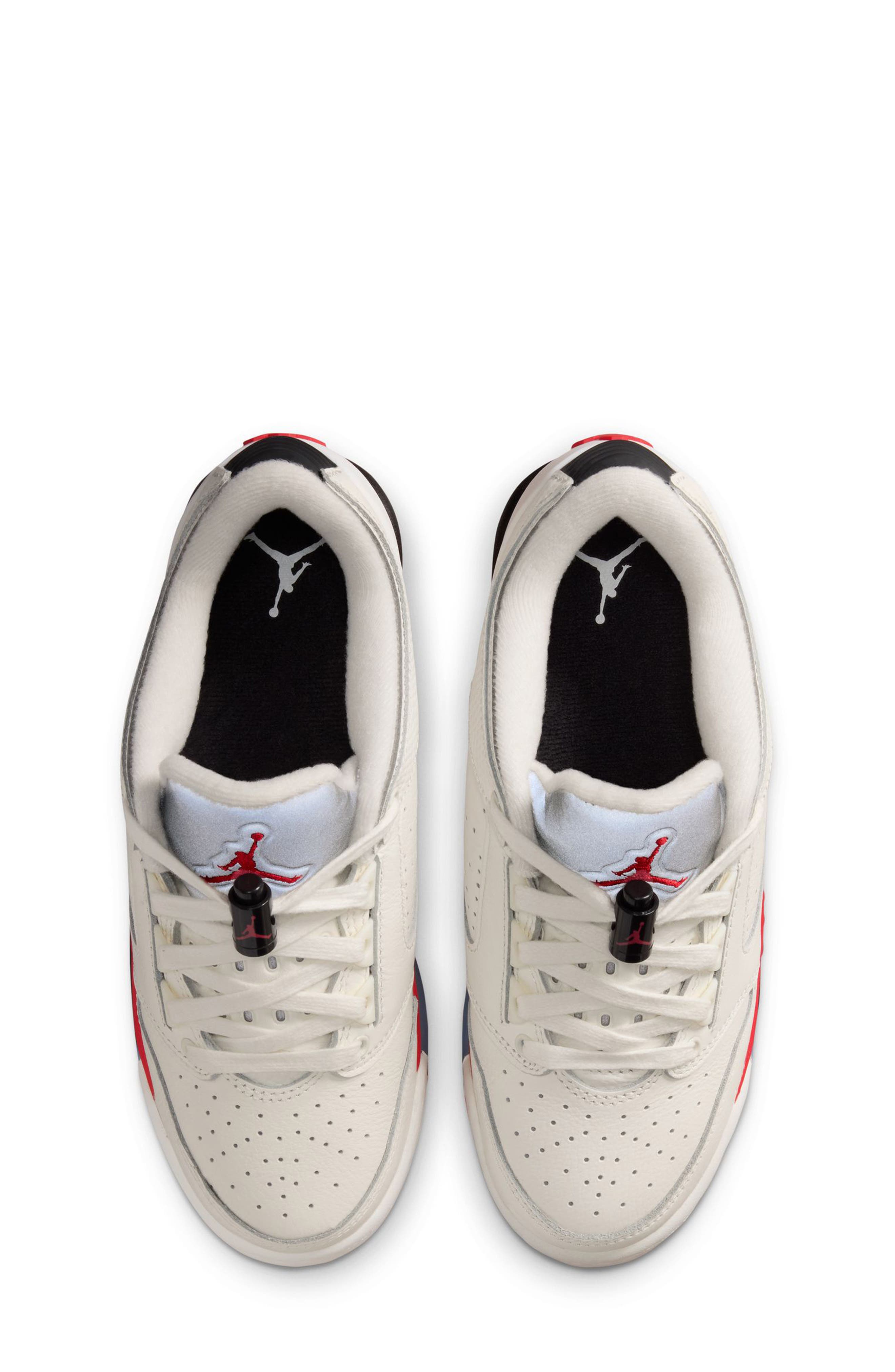 Jordan Kids' Sixty Plus Low Basketball Sneaker, Alternate, color, Sail/ Fire Red/ Black/ Silver