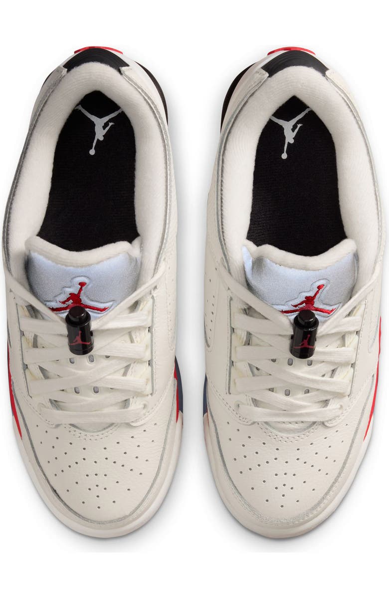 Jordan Kids' Sixty Plus Low Basketball Sneaker, Alternate, color, Sail/ Fire Red/ Black/ Silver