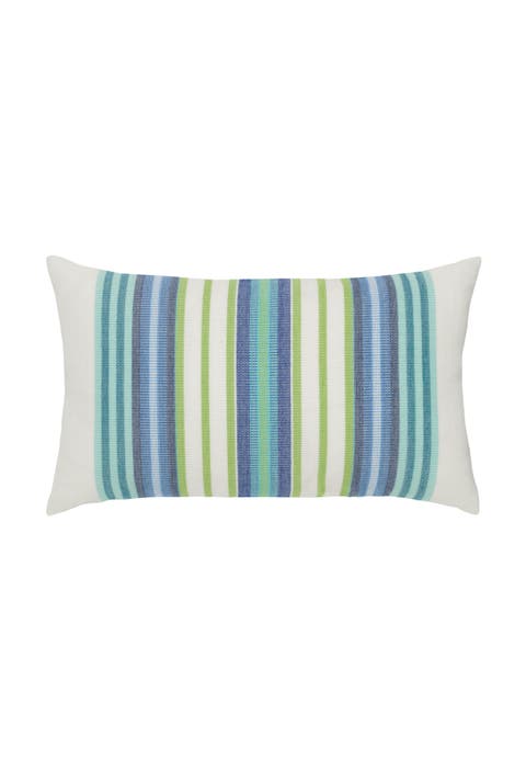 Summer Stripe Indoor & Outdoor Woven Accent Pillow