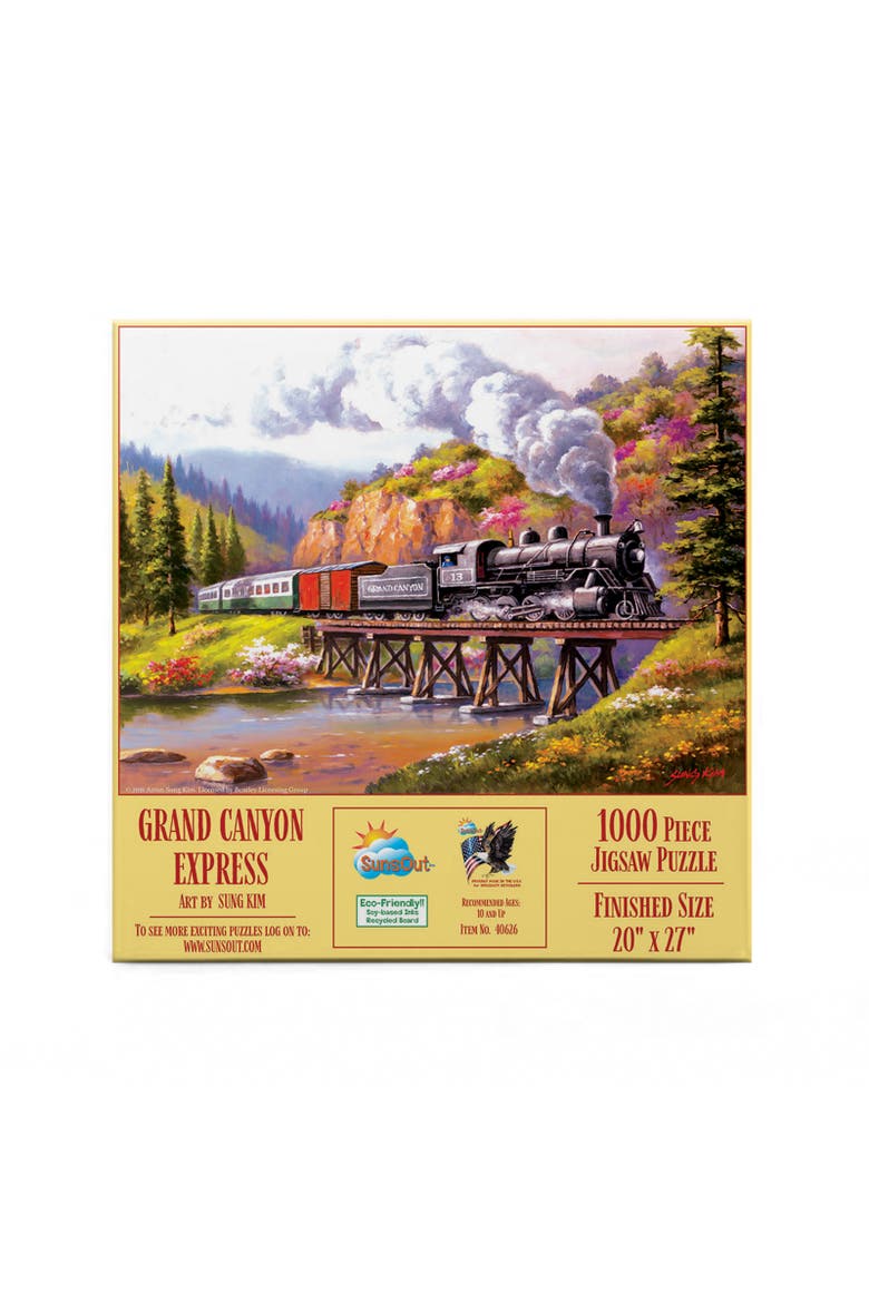 Grand Canyon Express 1000 piece Jigsaw Puzzle for Adults, Alternate, color, Multicolor
