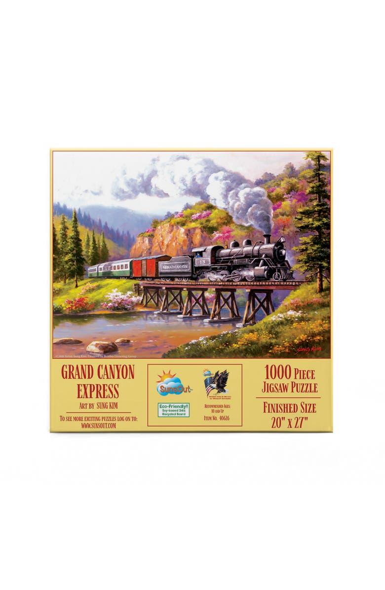 Sunsout Grand Canyon Express 1000 piece Jigsaw Puzzle for Adults, Alternate, color, Multicolor