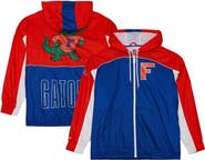 Mitchell & Ness Men's Mitchell & Ness White Florida Gators Big Shot Premium Full-Zip Windbreaker
