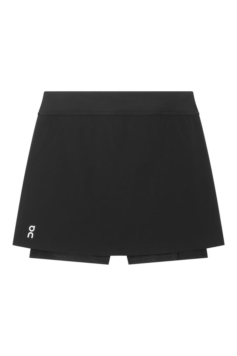 Court Split Skirt, Alternate, color, BLACK