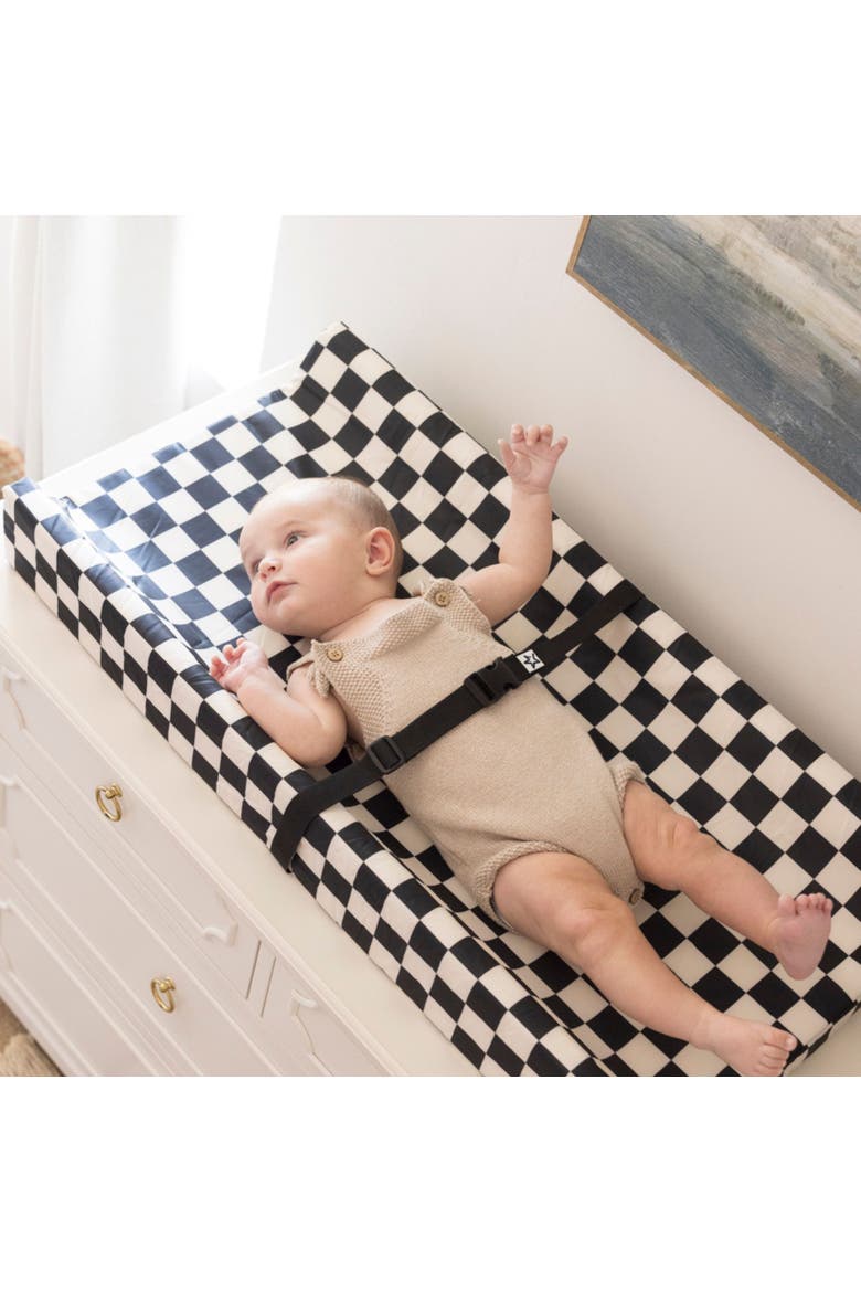 Non-Slip Waterproof Dresser Changing Pad, Alternate, color, Black Checkers