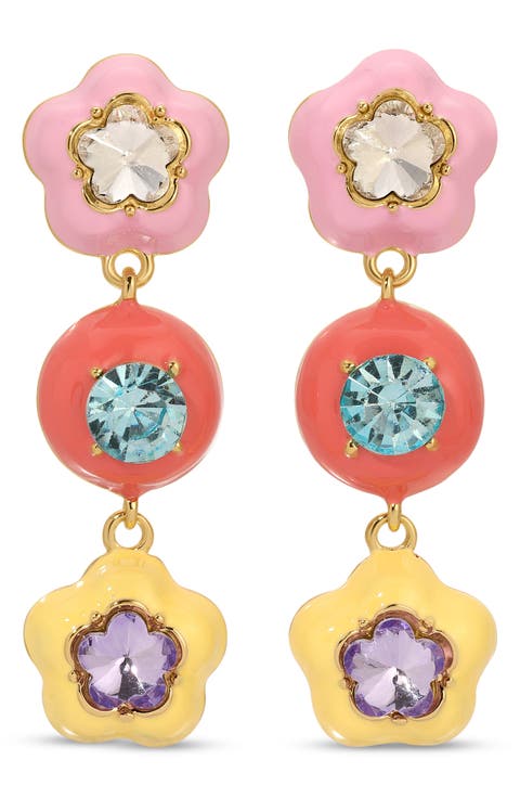 Nicole CZ Pop Drop Earrings