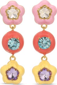 EYE CANDY LOS ANGELES Nicole CZ Pop Drop Earrings
