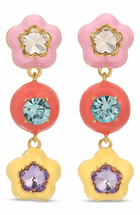Nicole CZ Pop Drop Earrings