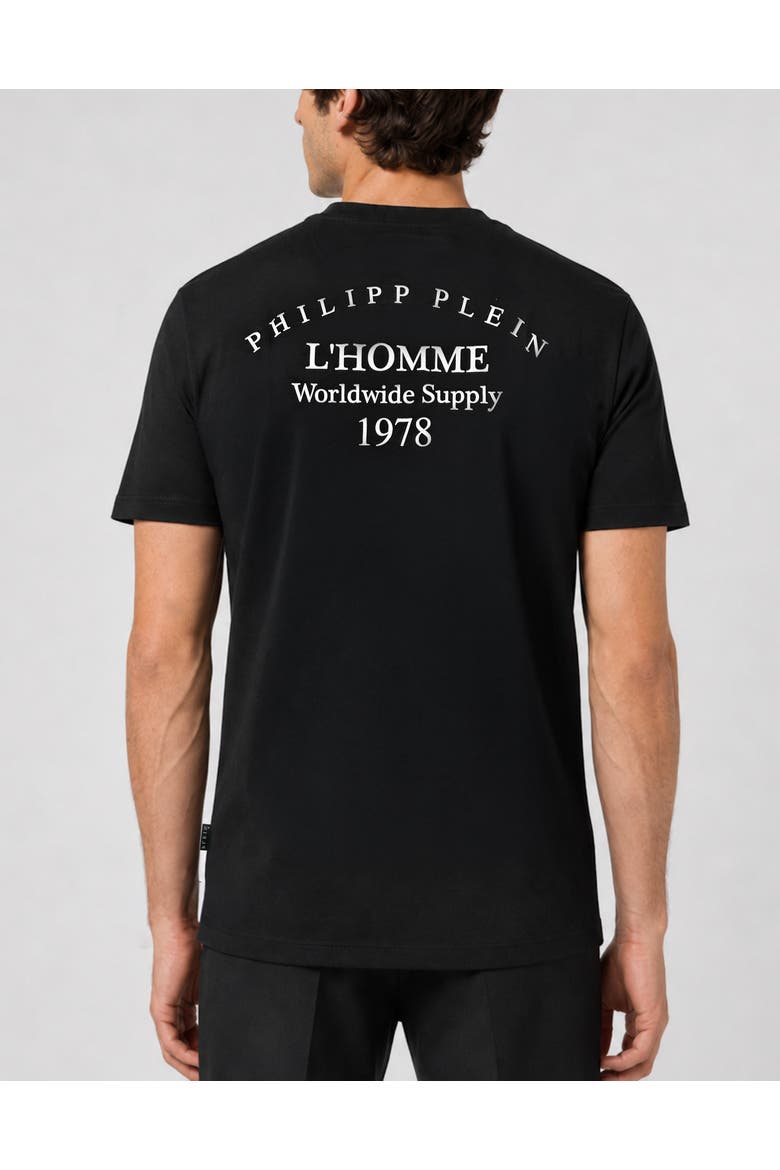 T-Shirt Round Neck Ss Men, Alternate, color, black