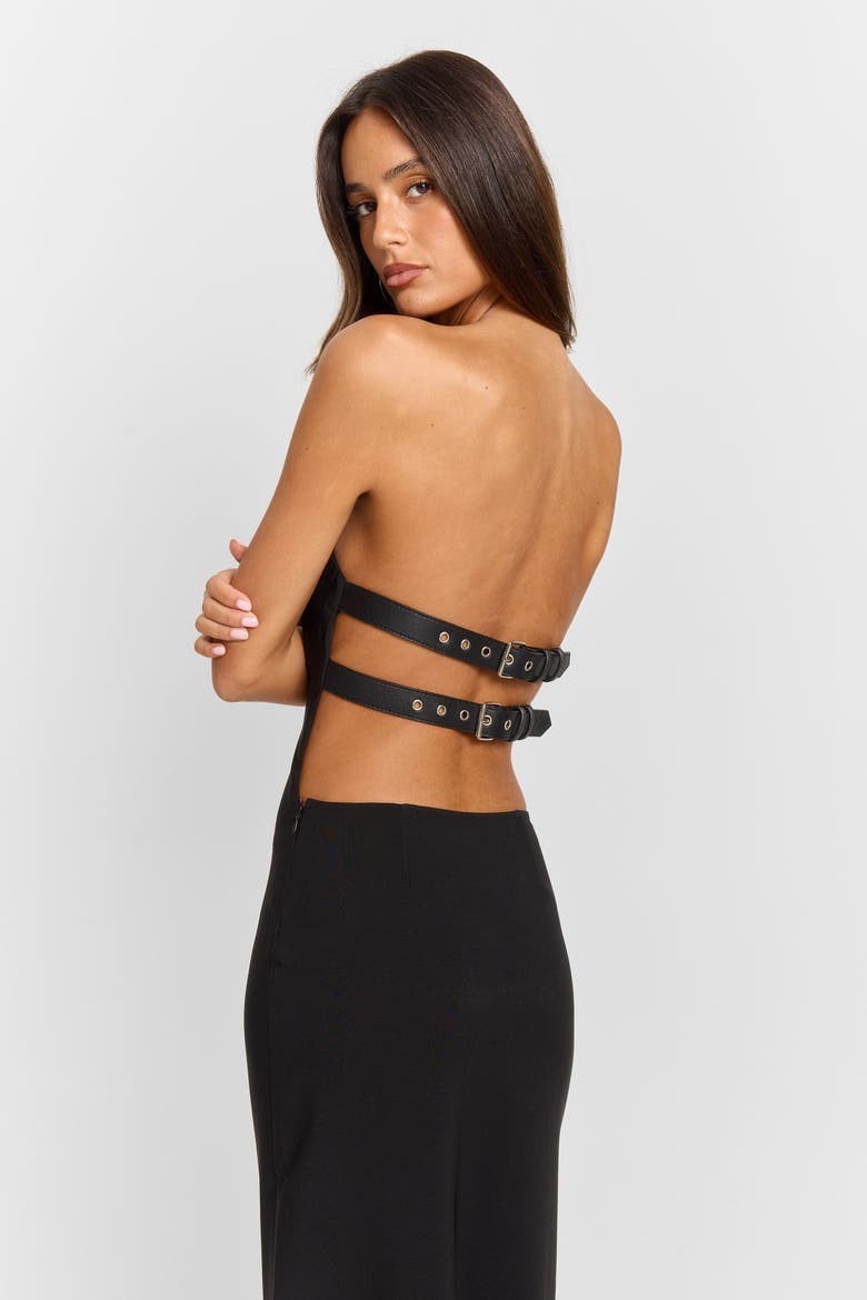 Sabrina Maxi Dress, Alternate, color, Black