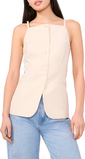 mbt⭐︎Design Button Vest women_s-woven-polyester-vest-