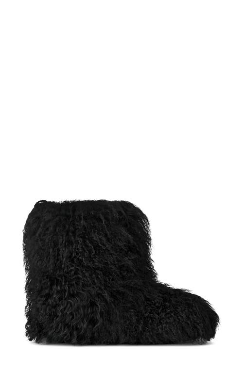 Ugg (r) Classic Short Fluff Momma Genuine Shearling Bootie In Black