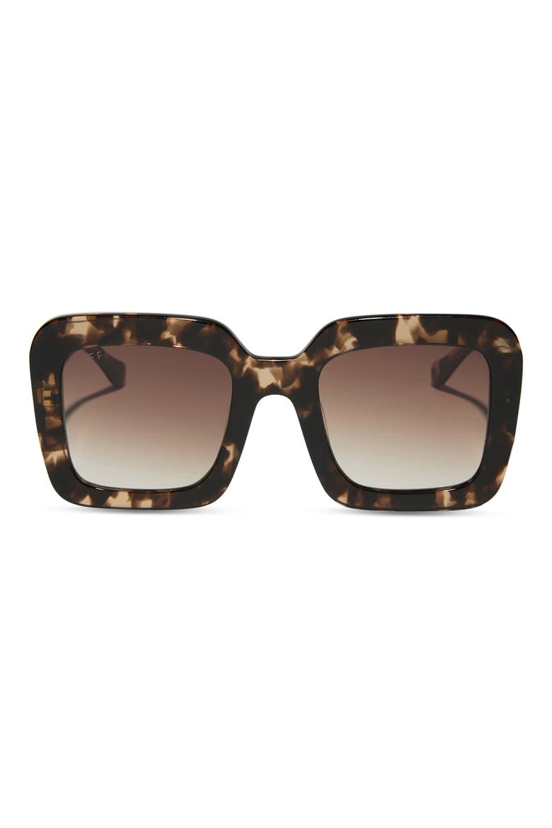Charise 51mm Square Sunglasses, Main, color, BROWN GRADIENT