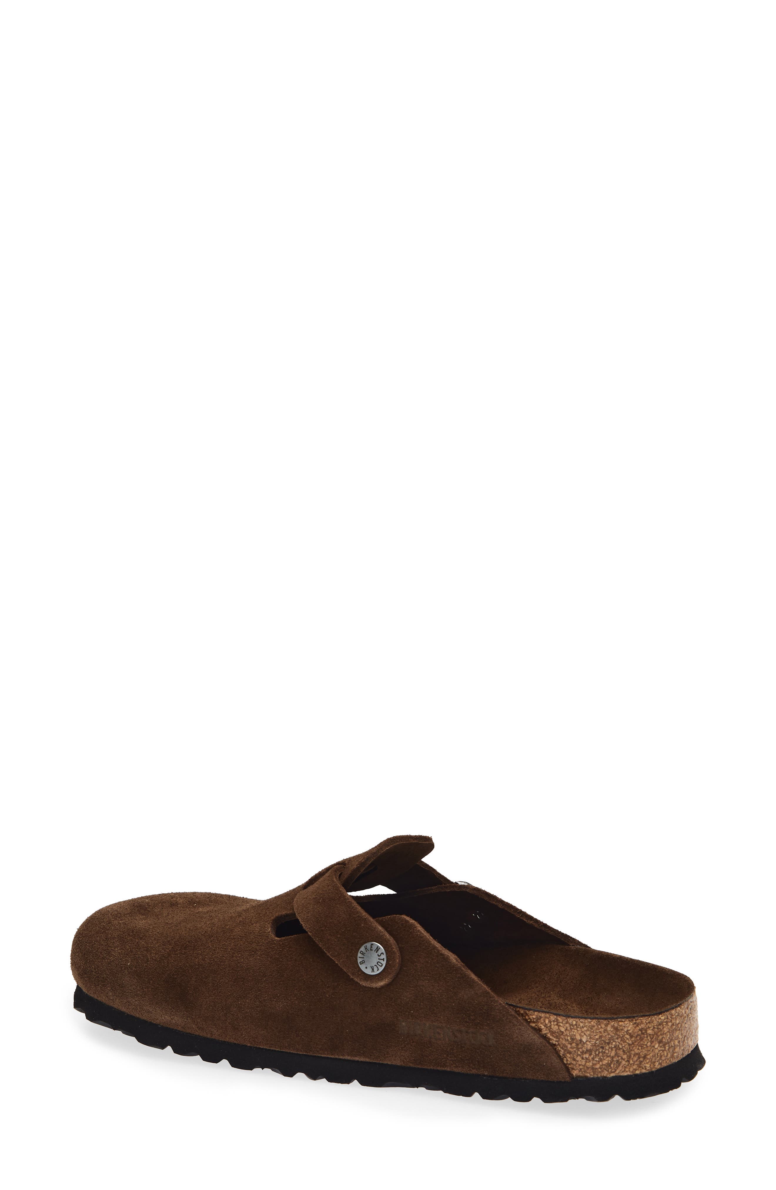 Birkenstock Boston Soft Footbed Clog, Alternate, color, Carafe Suede