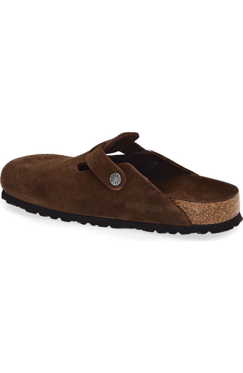 Birkenstock Boston Soft Footbed Clog, Alternate, color, Carafe Suede