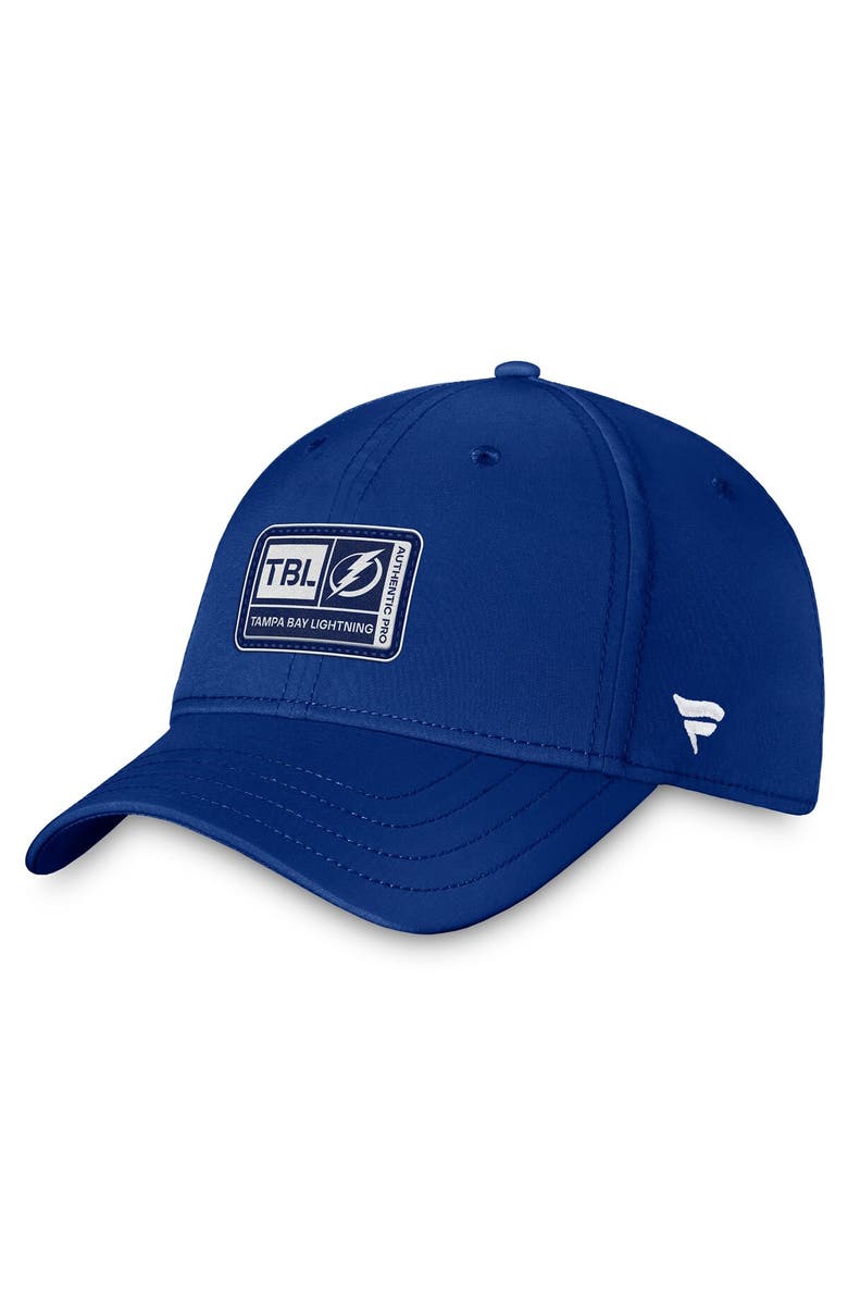 FANATICS Men's Fanatics Branded  Blue Tampa Bay Lightning Authentic Pro Training Camp Flex Hat, Main, color, Blue