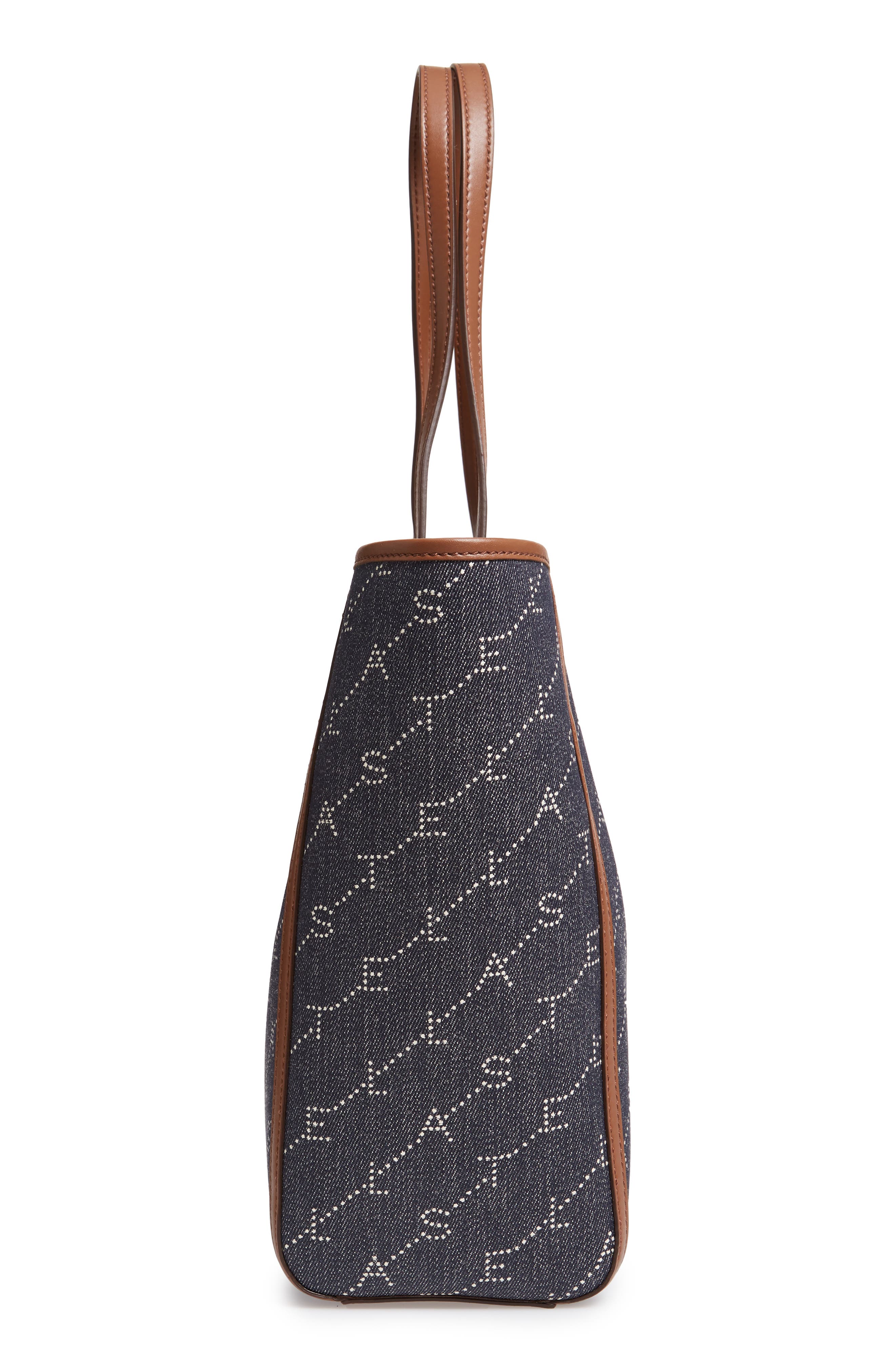 Stella McCartney Logo Canvas Tote, Alternate, color, 