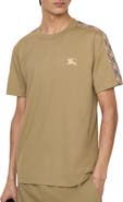 Burberry Check Trim Cotton T-shirt
