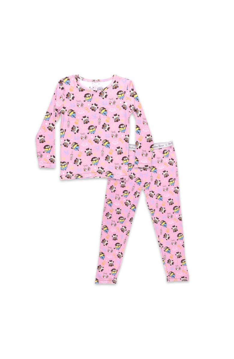 Bellabu Bear Kids' Minions Popping Set of 2 Piece Pajamas, Main, color, Minions Popping
