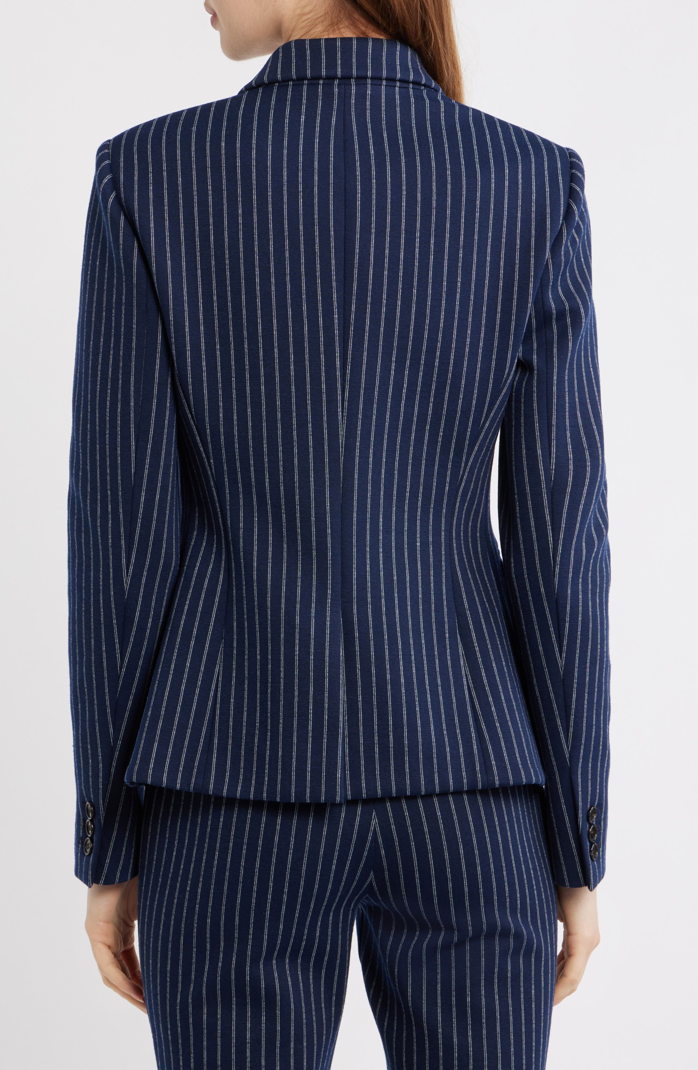 Theory Carissa Pinstripe Knit Blazer (Women) | Nordstromrack