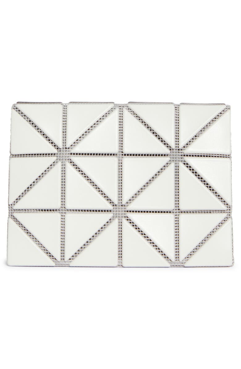 Bao Bao Issey Miyake Colorblock Card Case, Alternate, color, Dark Gray X Light Gray