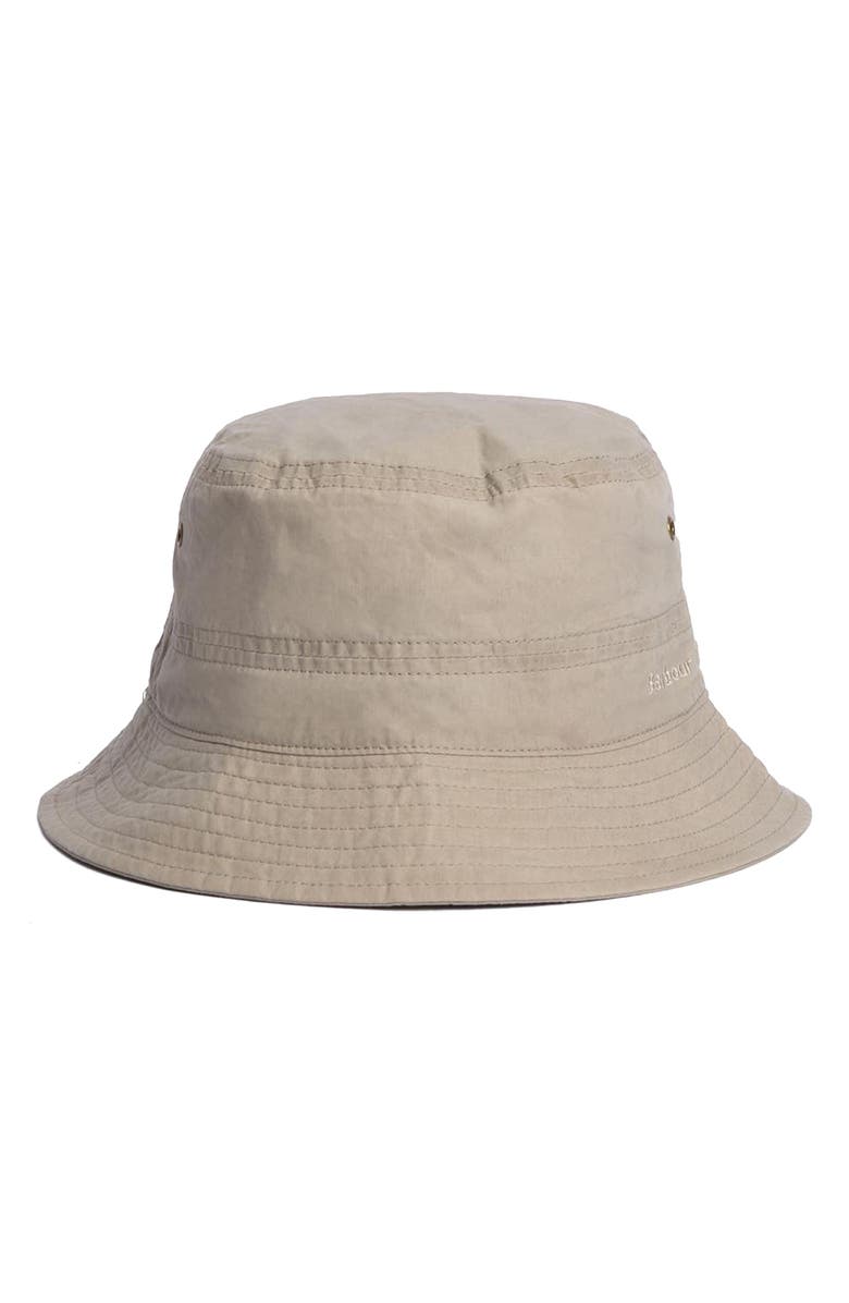 Barbour Transport Cotton Bucket Hat, Main, color,