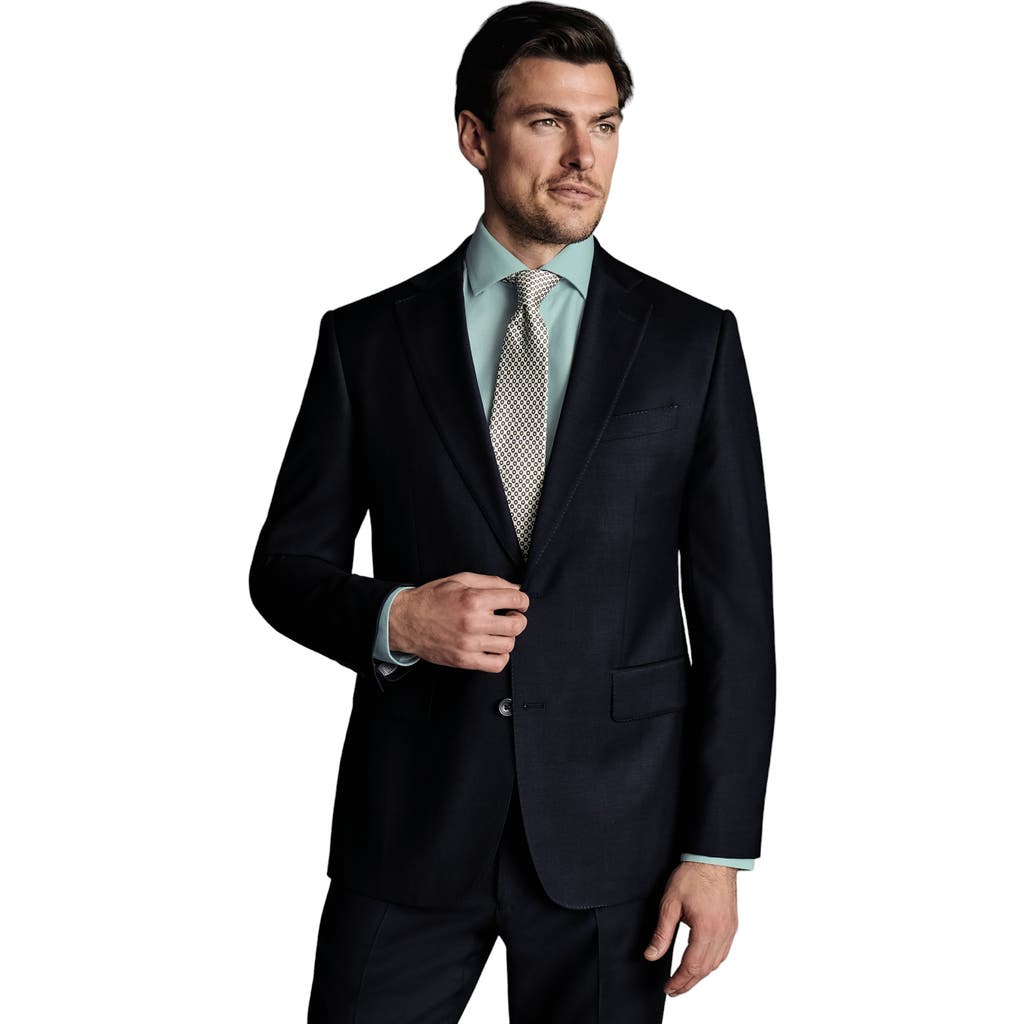 CHARLES TYRWHITT CHARLES TYRWHITT SLIM FIT TWILL NATURAL STRETCH SUIT JACKET