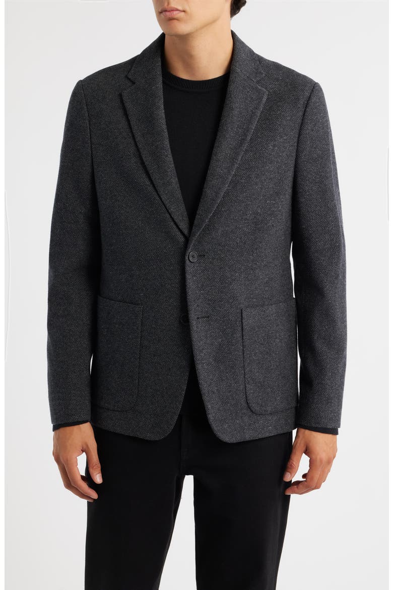 Clinton Textured Knit Twill Sport Coat, Main, color, BALTIC MULTI