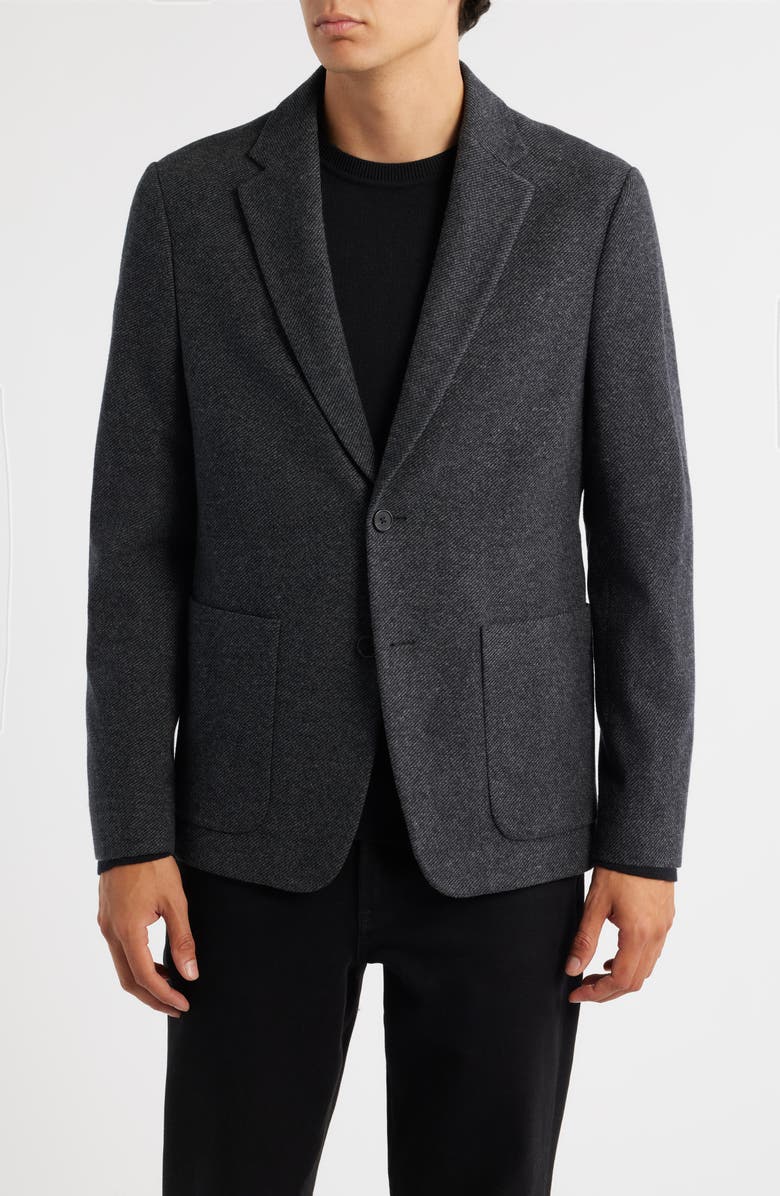 Theory Clinton Textured Knit Twill Sport Coat, Main, color, Baltic Multi