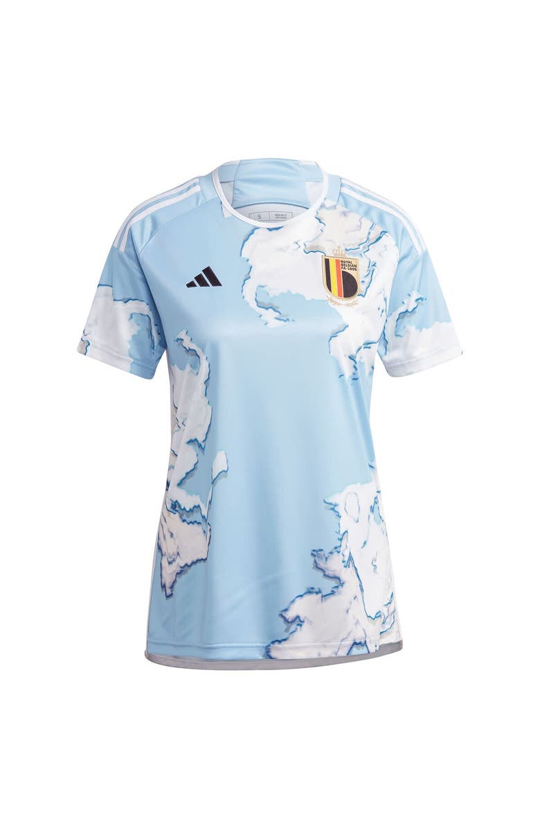 adidas Women's adidas  Light Blue Belgium Women's National Team 2023 Away Replica Jersey, Alternate, color, Light Blue