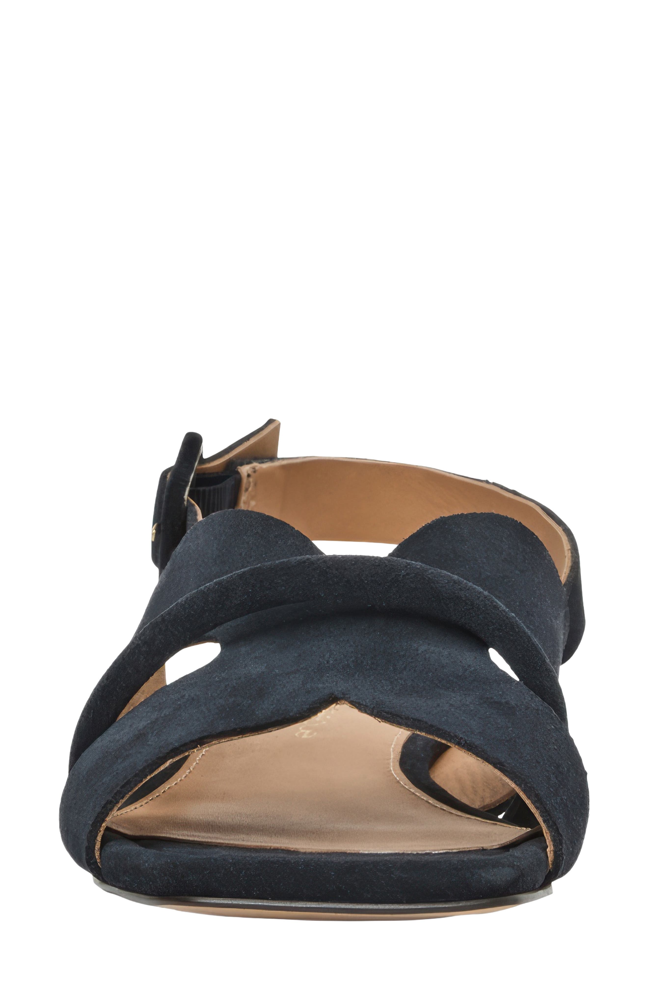 Journee Slingback Sandal, Alternate, color, NAVY