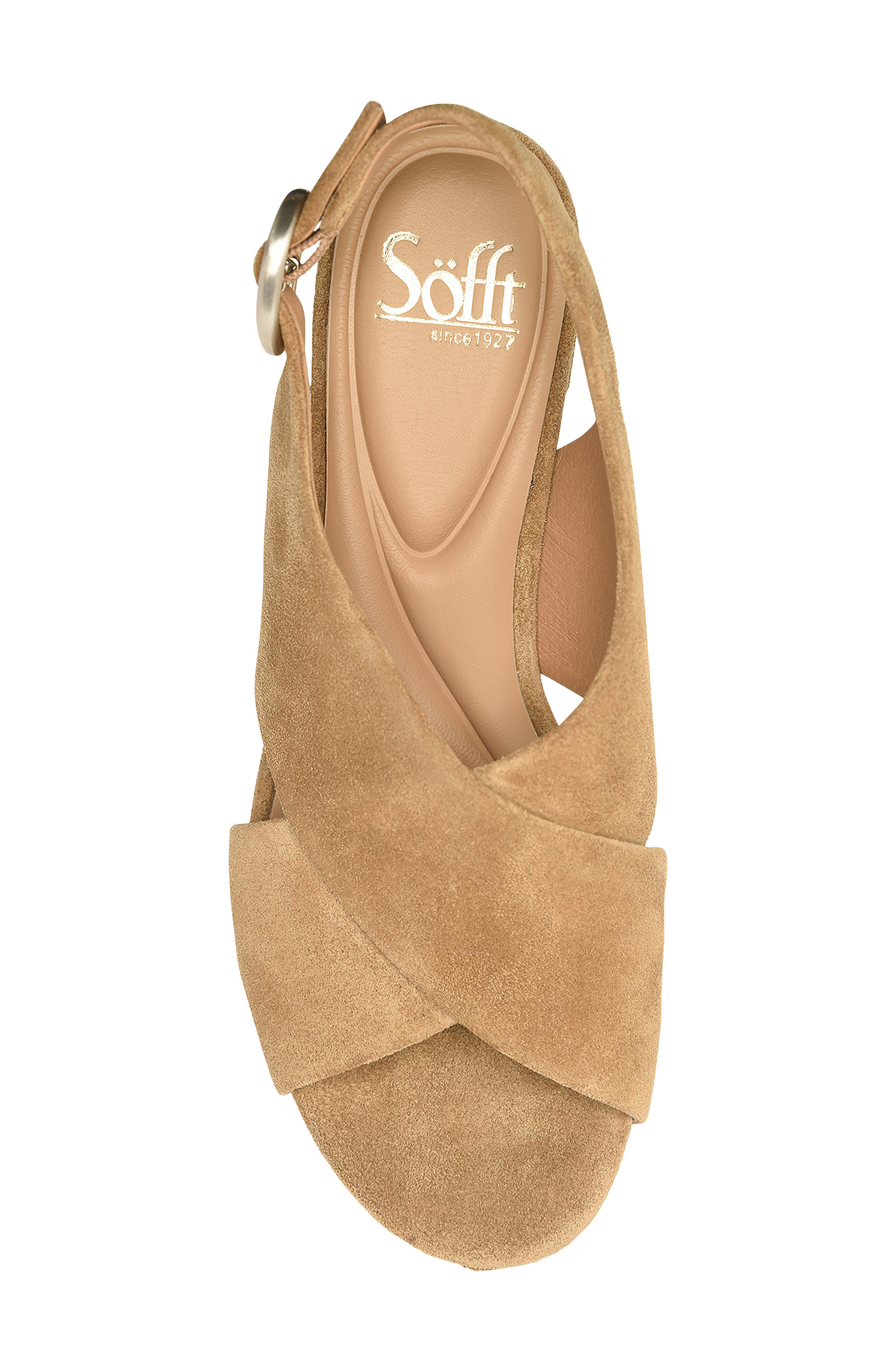 Lyric Slingback Platform Sandal, Alternate, color, SADDLE