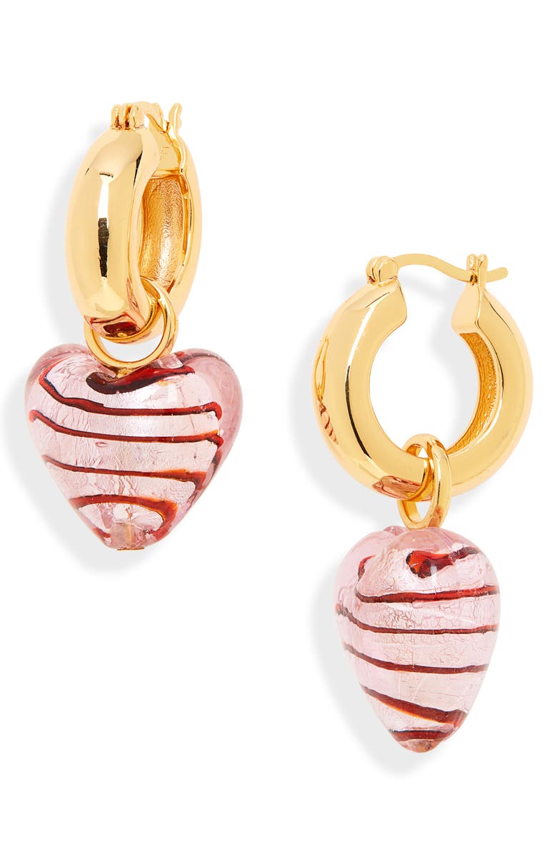 Lizzie Fortunato Infatuation Drop Huggie Hoop Earrings, Main, color,