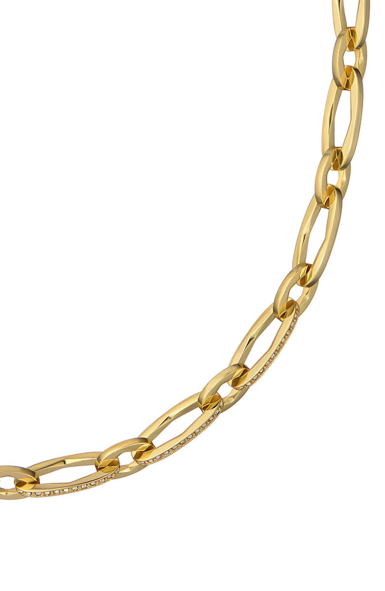 Ted Baker Shiya Crystal Shimmer Chain Necklace, Alternate, color, Gold Tone / Clear Crystal