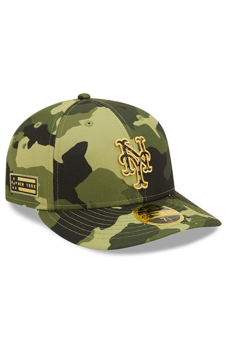 Men's New Era Camo New York Mets 2022 Armed Forces Day On-Field Low Profile 59FIFTY, Main, color, Camo