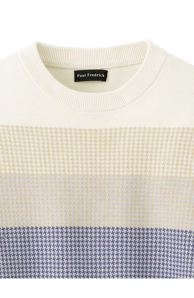 Paul Fredrick Cotton Crewneck Sweater Long Sleeve, Alternate, color, Multi
