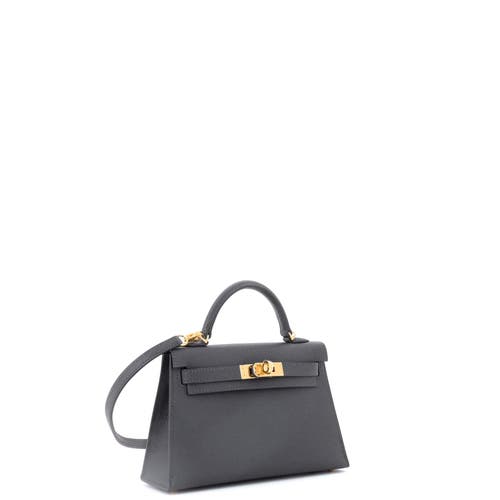 Pre-owned Hermes  Hermes Kelly Mini Ii Bag Green Epsom With Gold Hardware 20 In Green