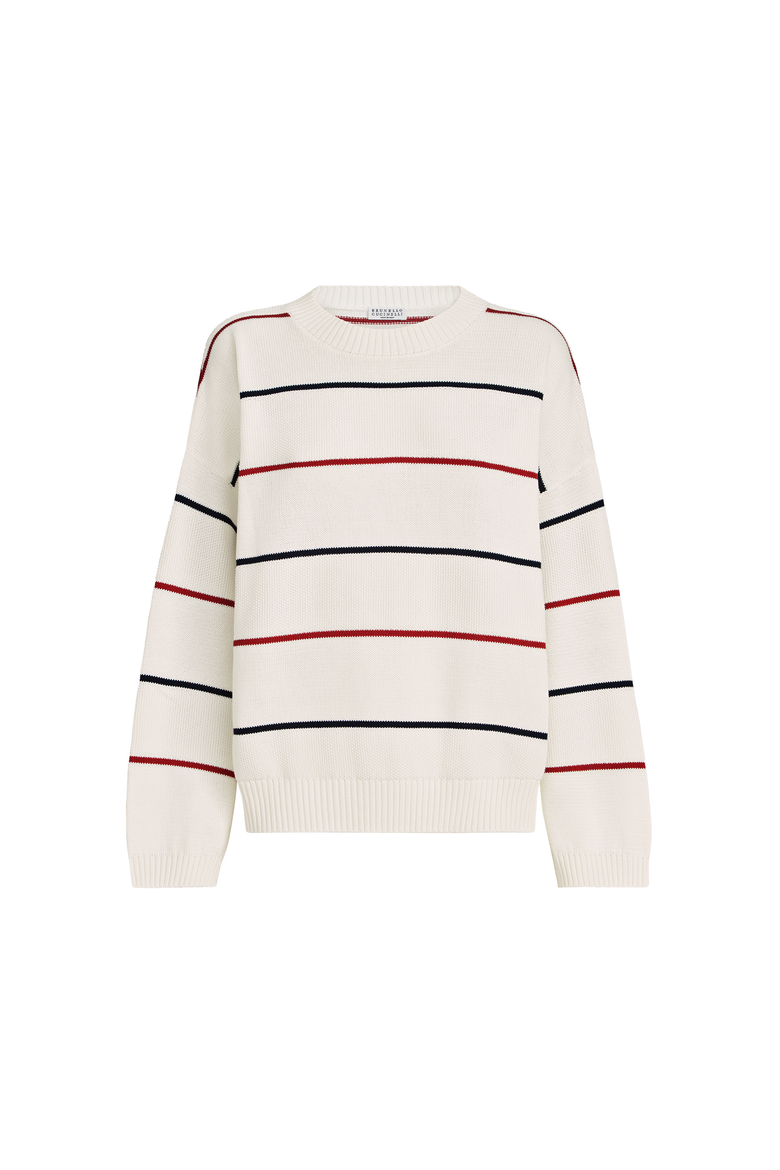 Textured stripe sweater, Alternate, color, Panama