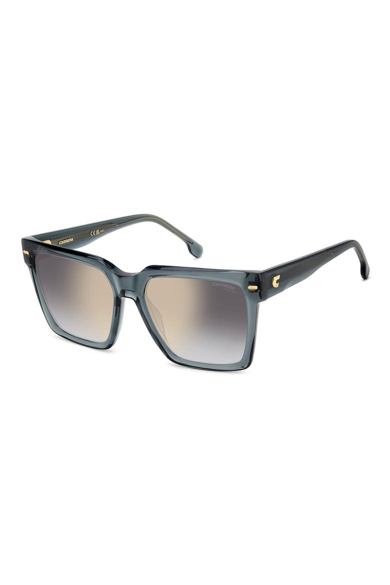 56mm Gradient Square Sunglasses, Alternate, color, GREY/ GREY