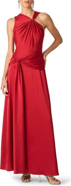 Aidan Mattox Satin Twist Gown