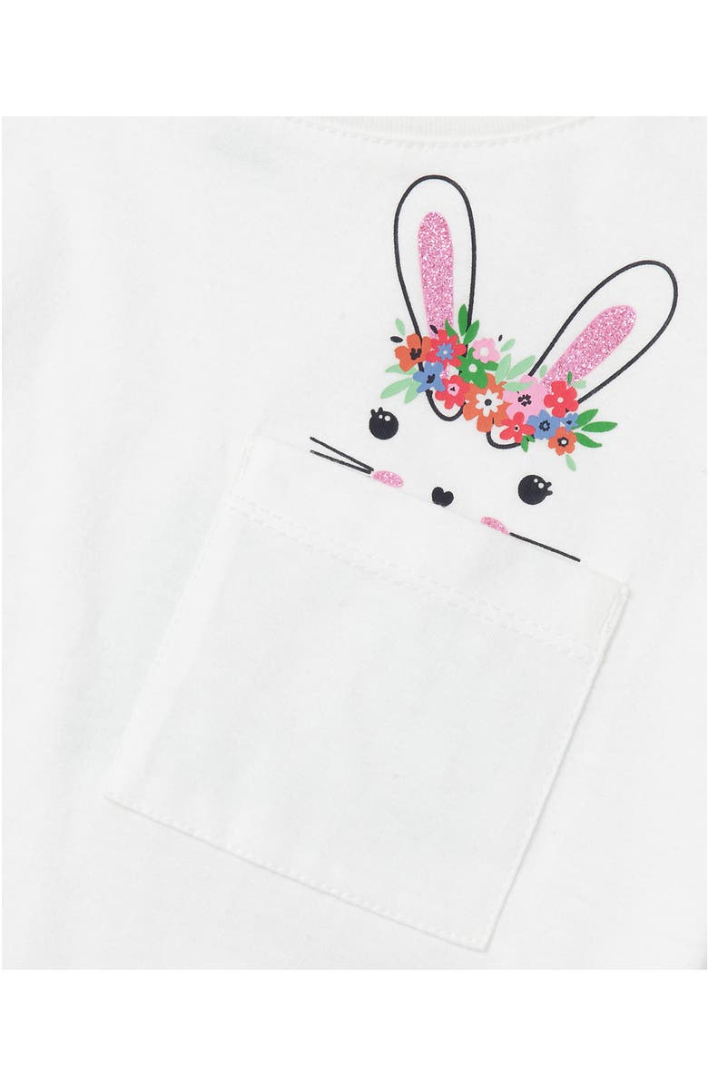 Lands' End Girls Meet and Greet Pocket Tee, Alternate, color, White