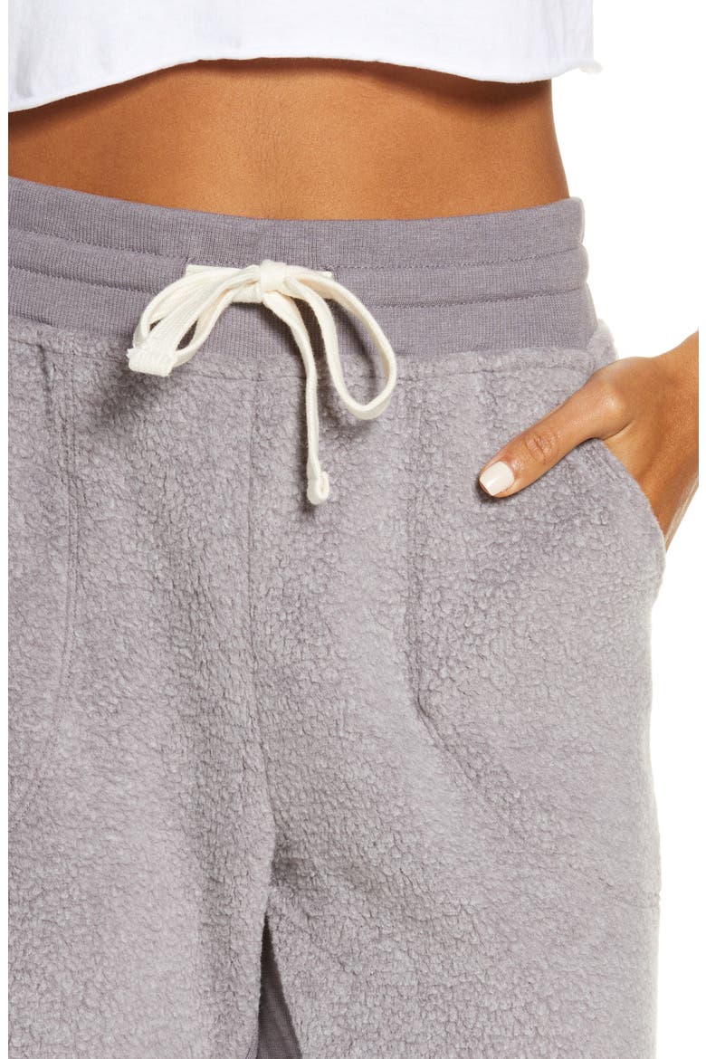 Harmony Faux Fur Joggers, Alternate, color, GREY TRUFFLE