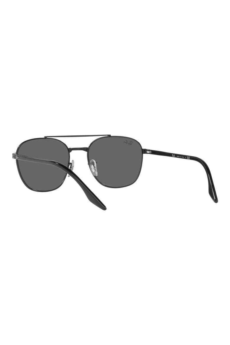 55mm Square Sunglasses, Alternate, color, BLACK