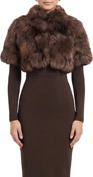 Lyla Grant Fur-Free Fox (Faux Fur) Short Bolero, Short Sleeves