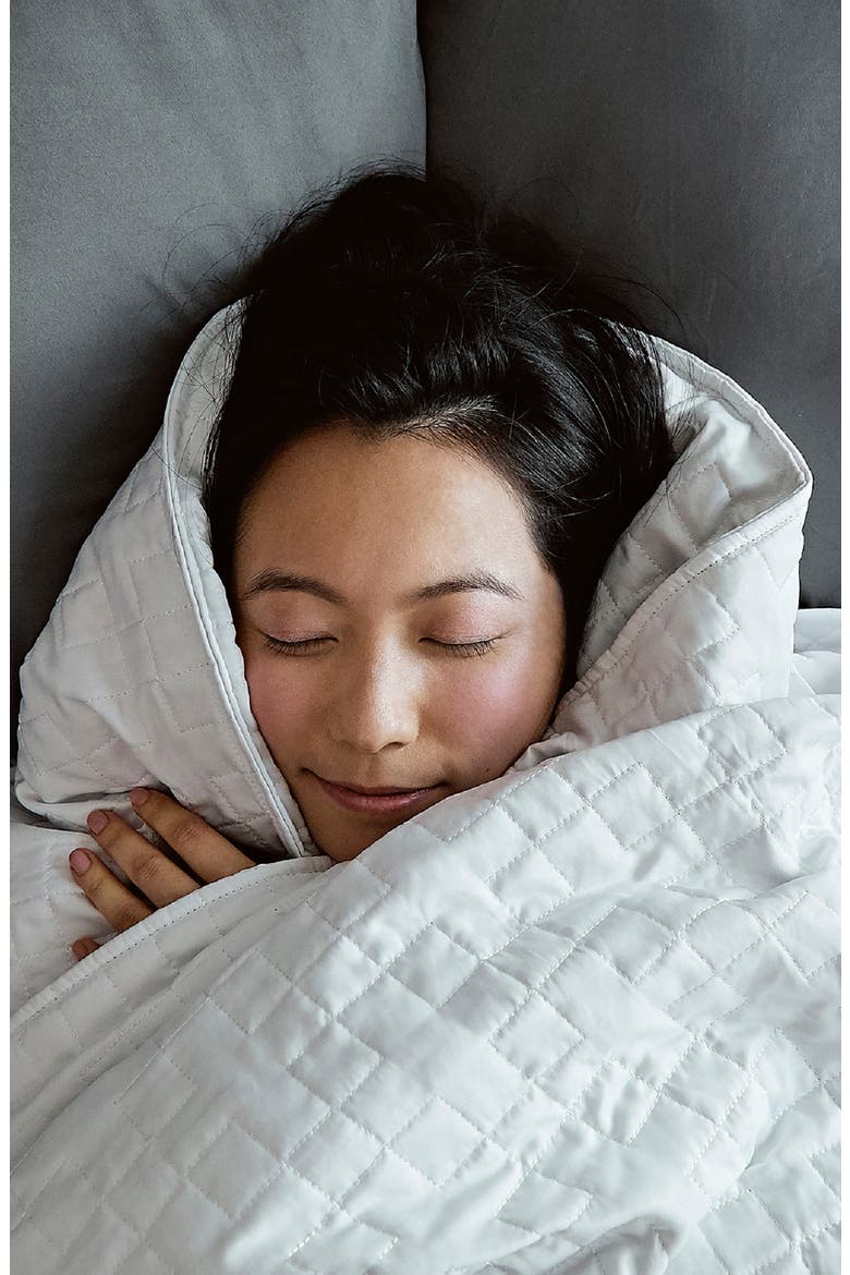 Cooling Weighted Blanket, Alternate, color, WHITE
