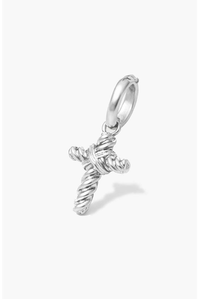 Spiro Hoop Single Maxi Earring in Silver, Alternate, color, Silver